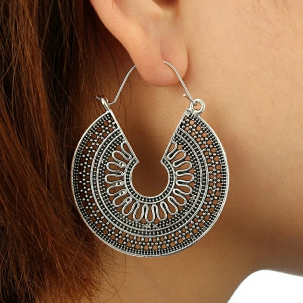 New Silver Boho Earrings